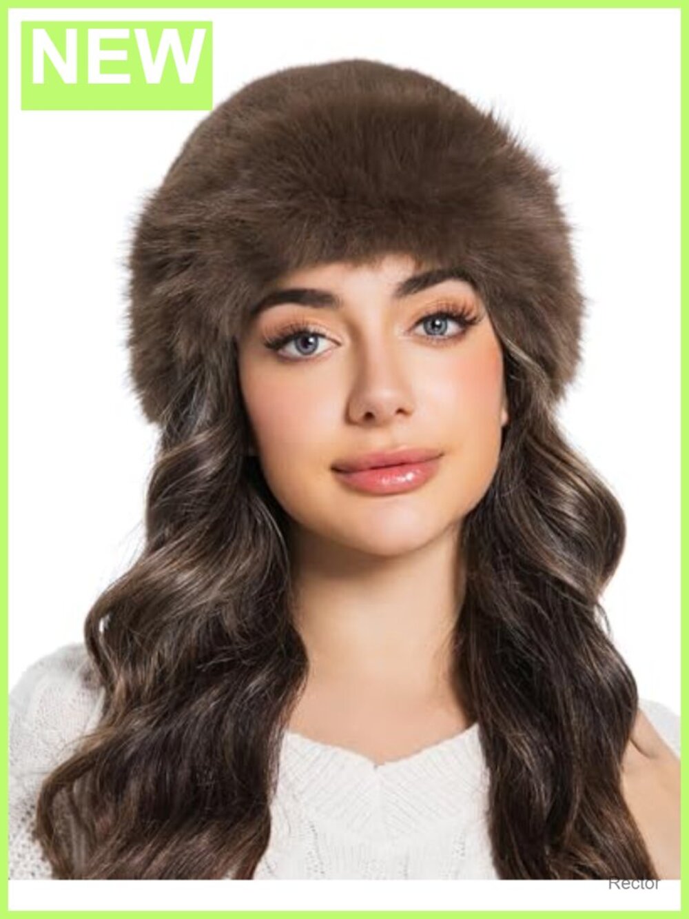 Faux Fur Bucket Hat Fluffy Mongolian Winter Beanie